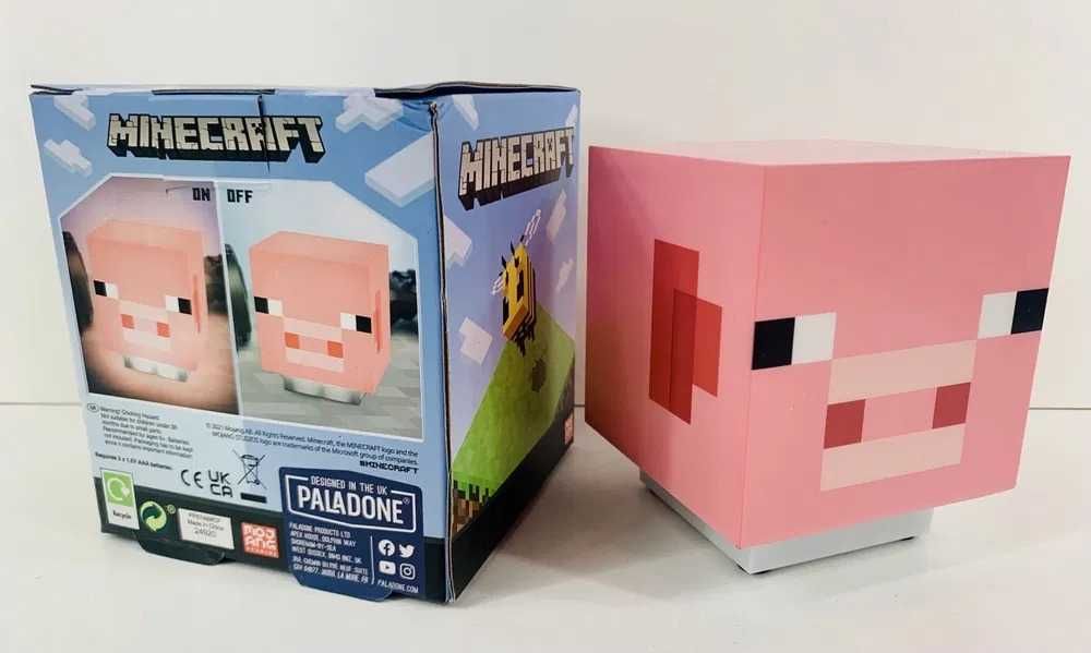 Lampka Minecraft Pig z dźwiękiem Figurka Nowa Prezent Gadżet Poznań