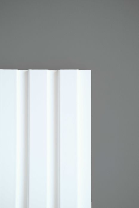 Рейки на стіну 11х280 см, колір білий