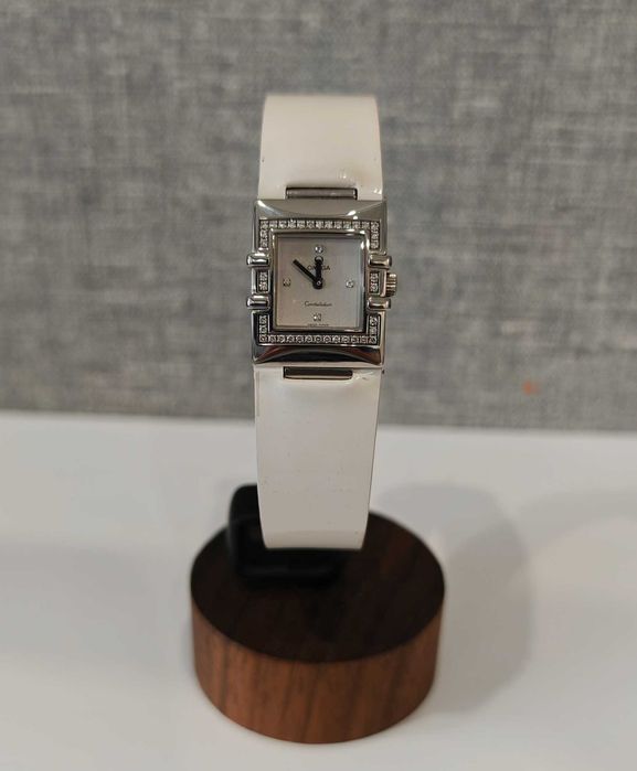 Жіночий годинник Omega Constellation 1835.36.61 Quadra з діамантами