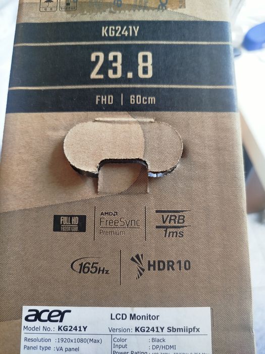 Ecrã monitor gaming Acer 23.8" 4k