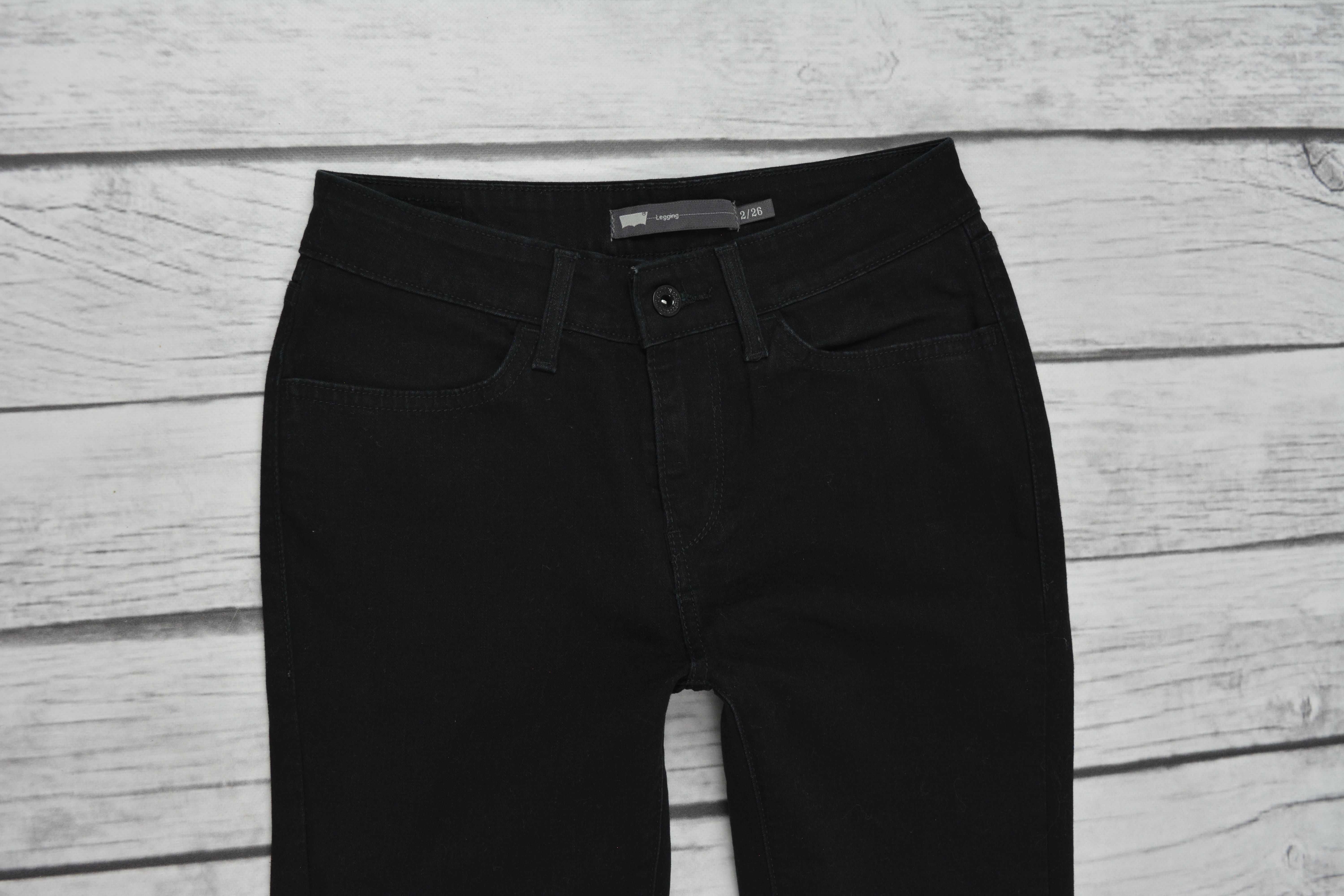 Levis Legging Skinny High Rise Damskie Jeansy Stretch W26 L32 26/32