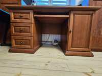 Drewniane biurko o wymiarach 150x70