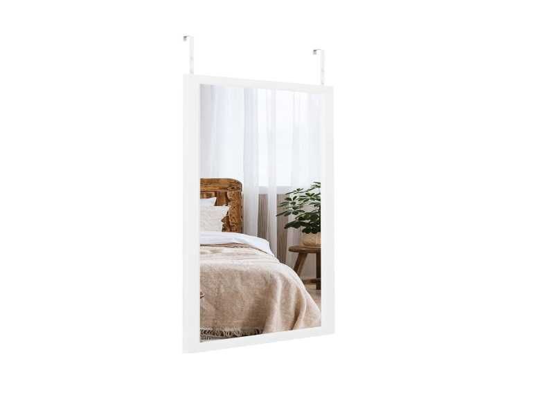 Lustro ścienne Dripex 45 x 119 cm, białe, z regulacją wysokości