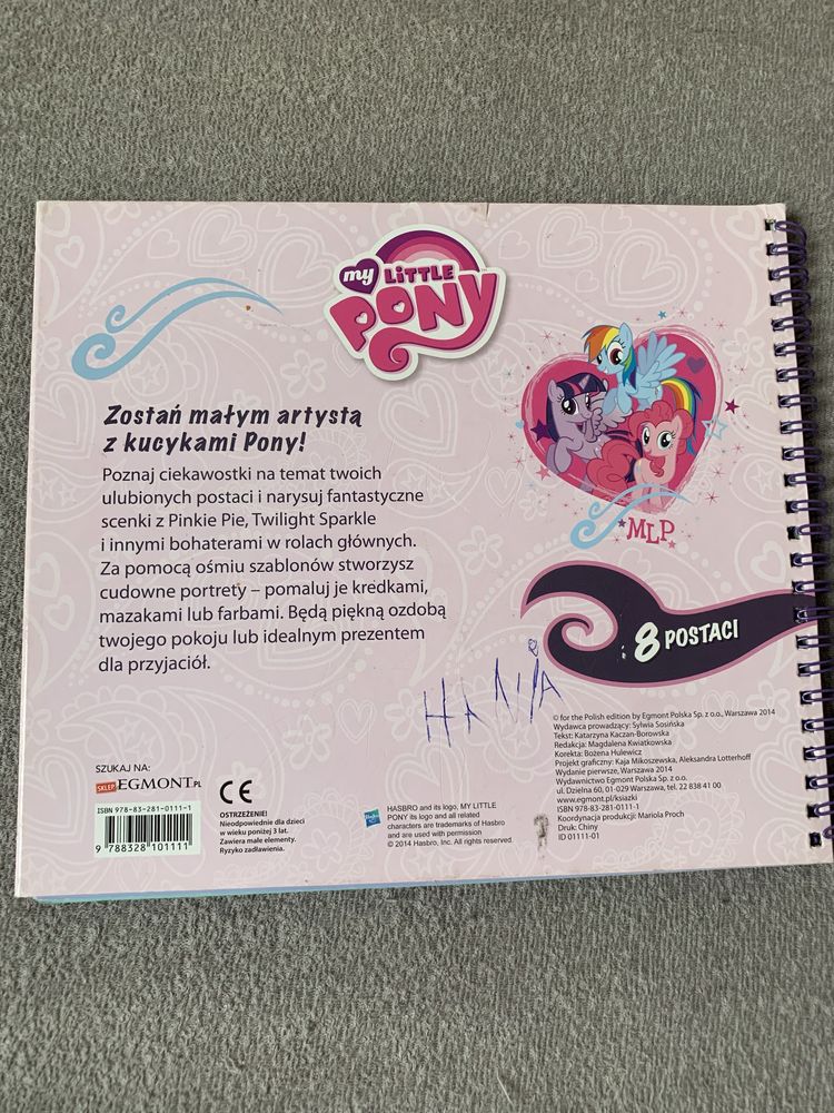 Zestaw My little pony (Puzzle 6+, torebka, szablony)