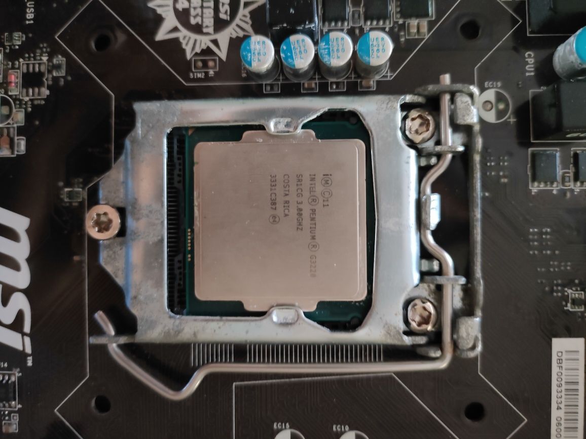 Płyta główna MSI H81M-P33  ddr3 8gb pamięć i procesor Pentium G3220