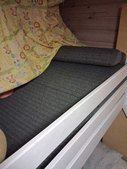 Łóżko piętrowe trzyosobowe biale 90/140 okazja!!