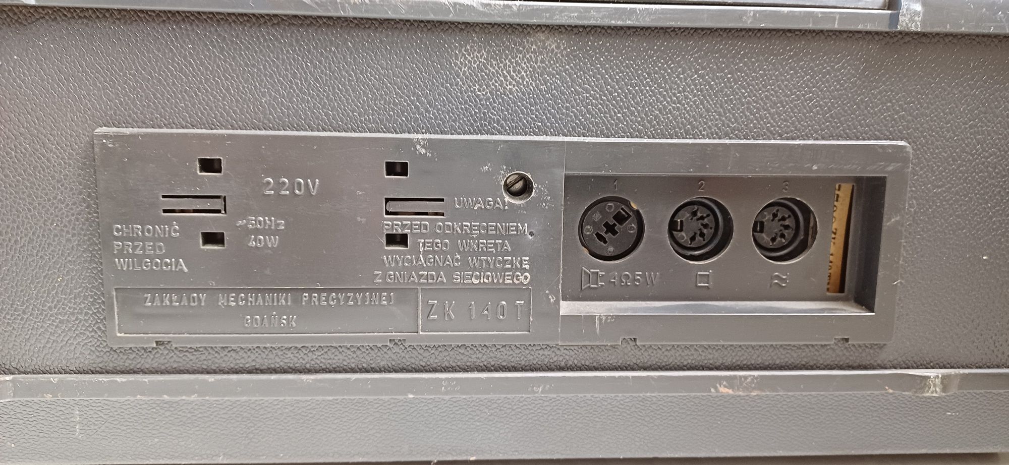 Magnetofon szpulowy UNITRA ZK 140T