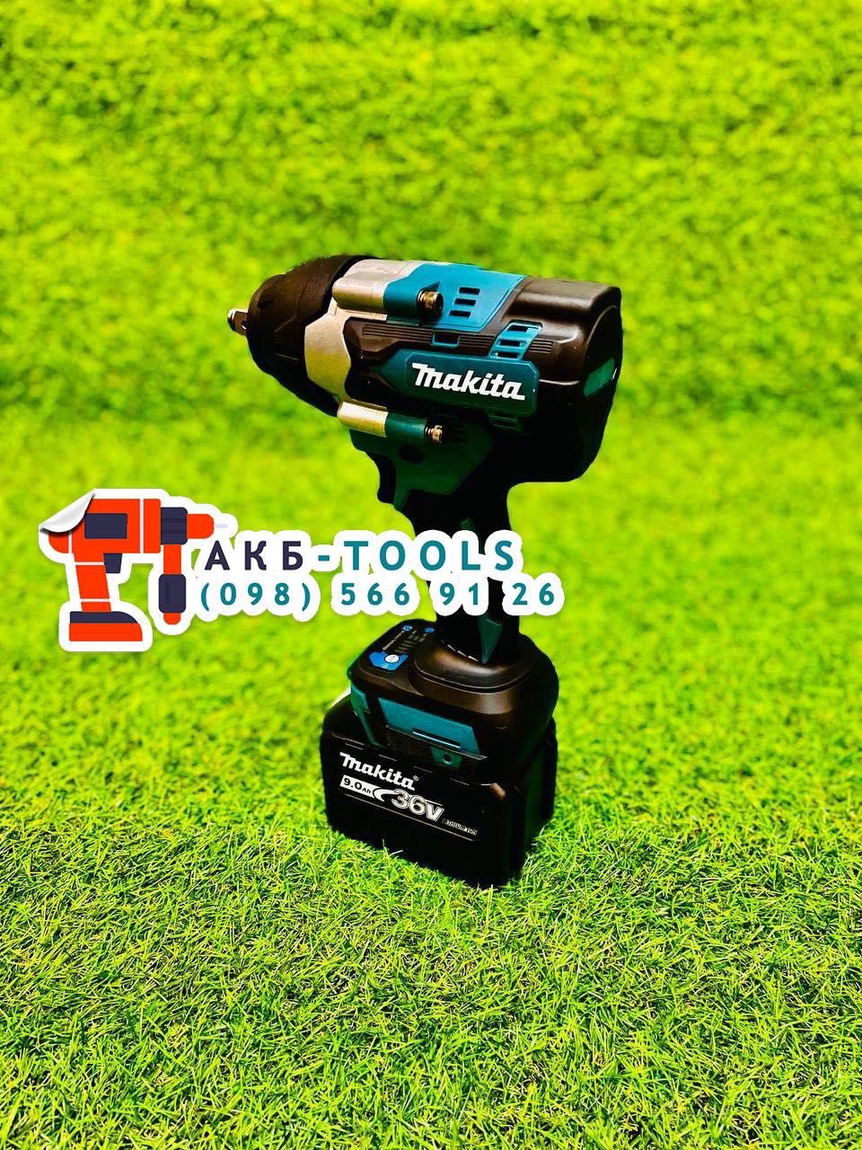 Гайковерт Аккумуляторный Мощный Makita DTW800 36V9A 800Hm