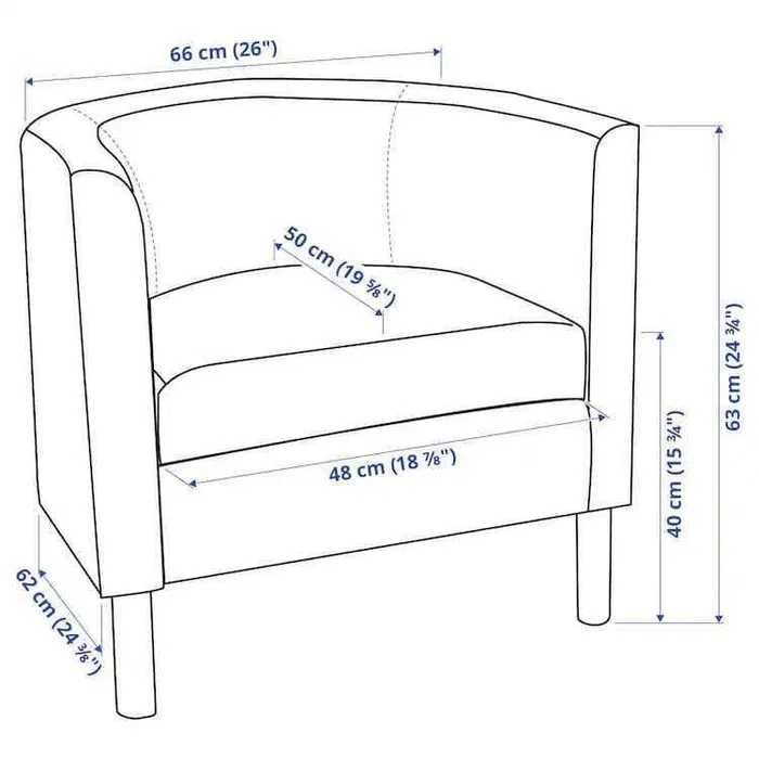 Poltrona IKEA preta