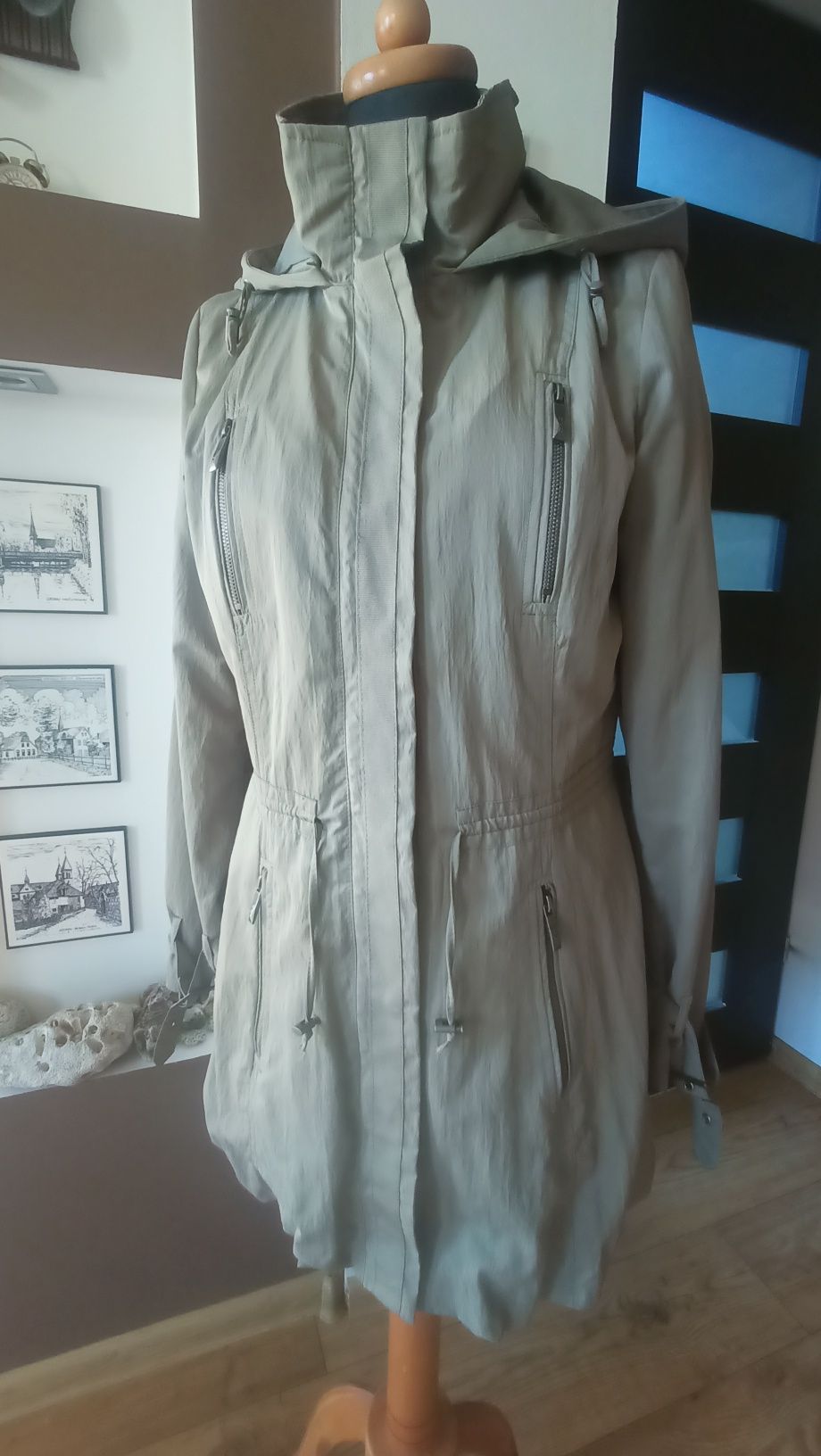 Płaszczyk róż 38 parka