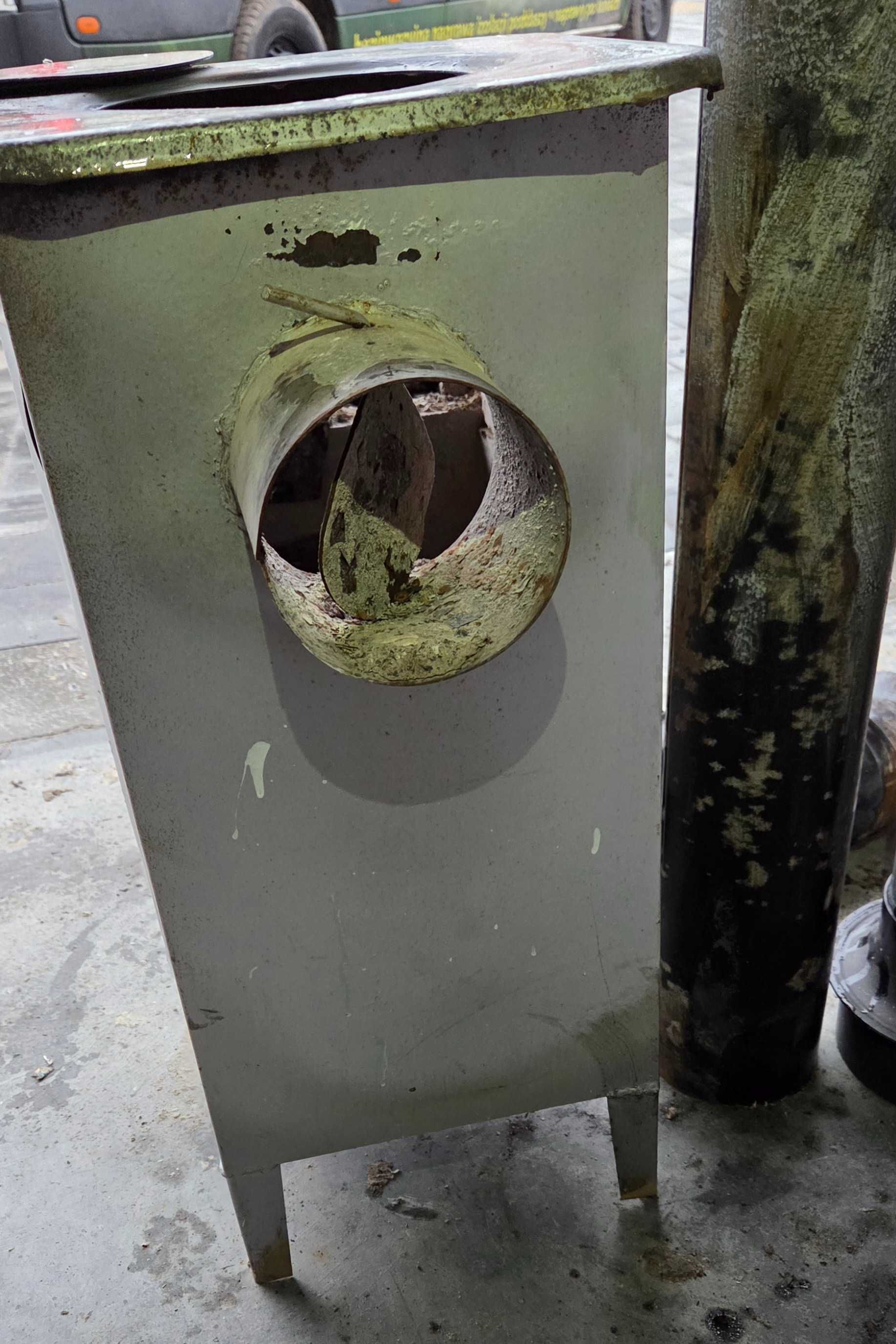 Koza piec 7 cegieł 7,5kW z rurami dymnymi 120 i redukcja 120/180