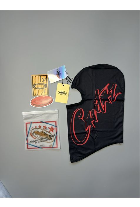 Corteiz Kominiarka Nowa Czarna z Logo