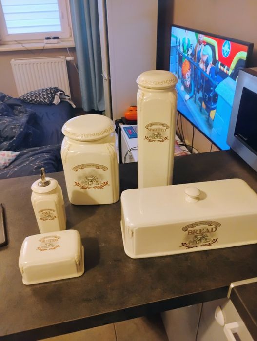 Zestaw pojemników porcelanowych Duo kuchnenych firmy Duo