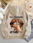 Bluza OVERSIZE Z Kapturem Z Nadrukiem Graficznym M