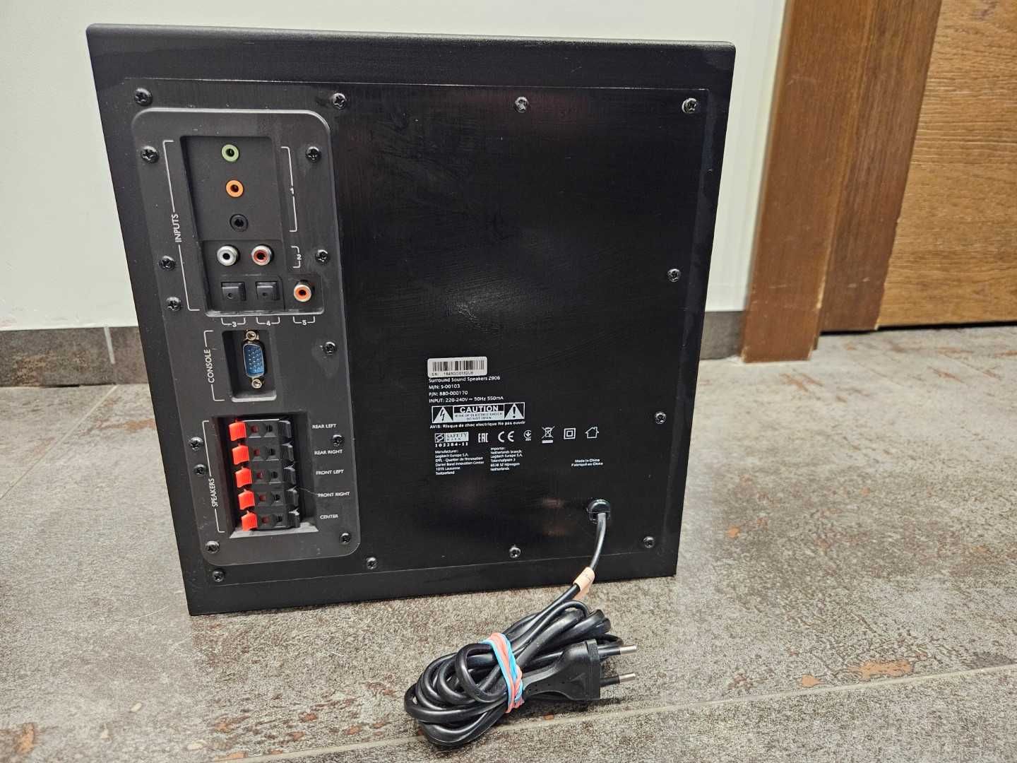 Logitech Z-906 THX 5.1 Stan idealny + pudełko + pilot + kabel optyczny