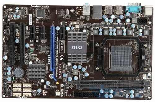 Материнская плата MSI 870S-C45(FX) и процессор с кулером