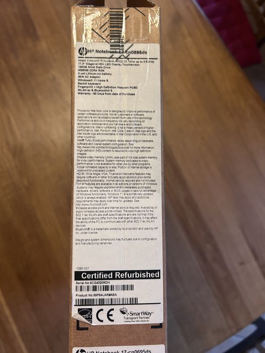 HP Notebook 17,3” stan idealny