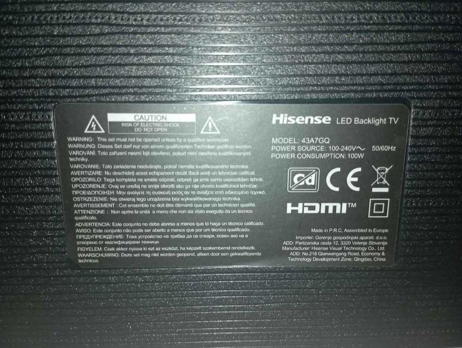 Smart TV Hisense 43″ UHD