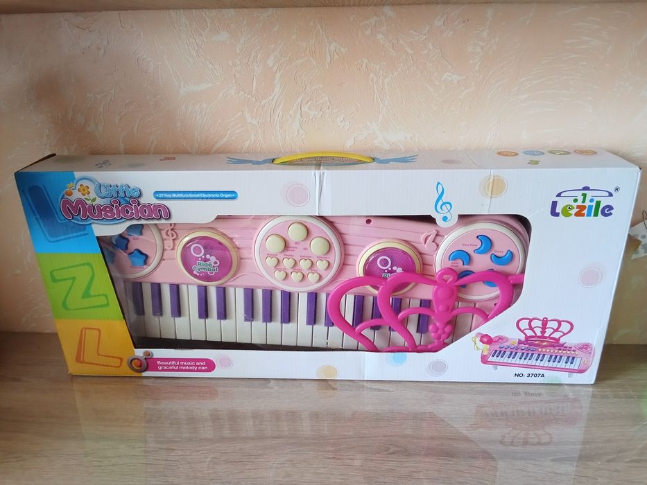 Синтезатор пианино детский с микрофоном