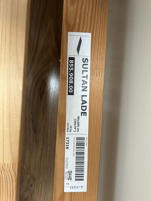 Łozko pojedyńcze z ikei 90x200