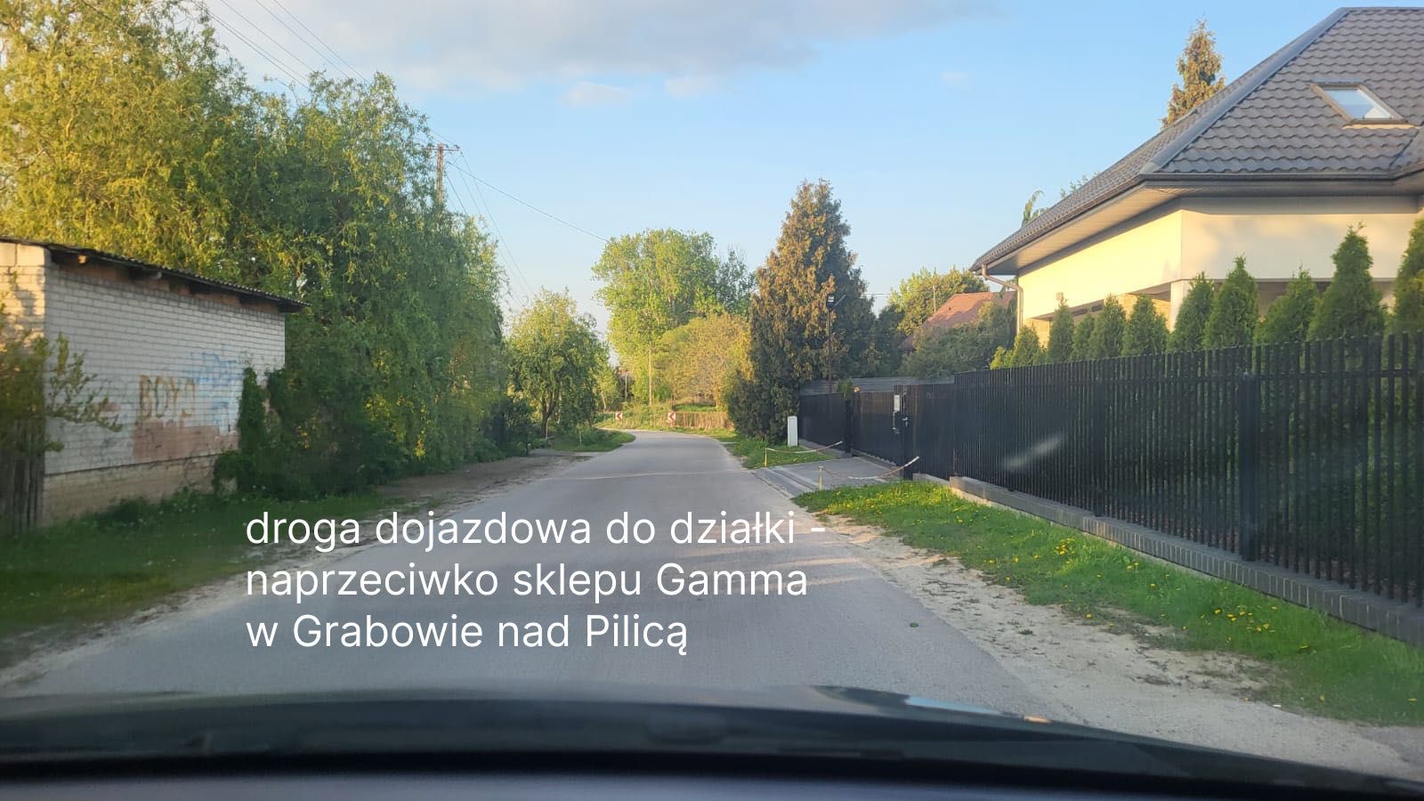 Działka budowlana z WZ Grabów nad Pilicą ulica Parkowa