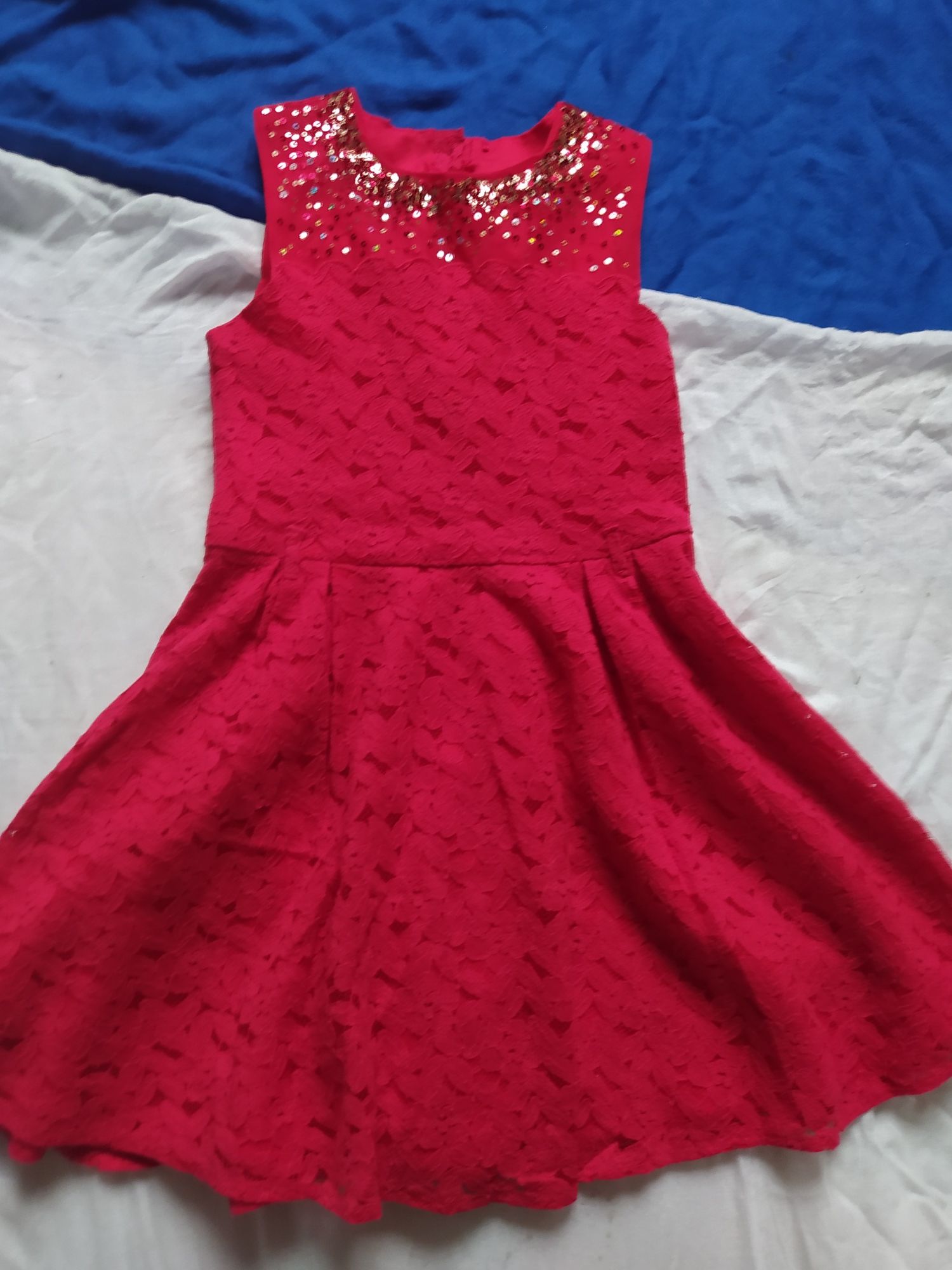 платье новорічне платячко сукня h&m з паєтками 6-8 лет