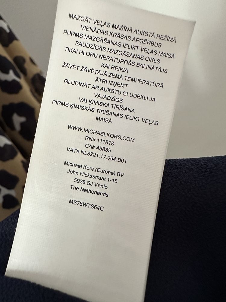 Michael Kors sukienka w panterkę łańcuchy r XS