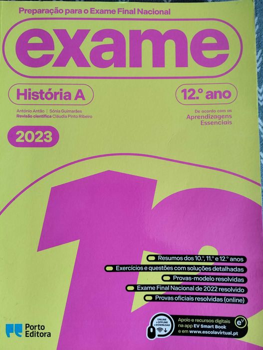 Livro de exames de História A 12 ano