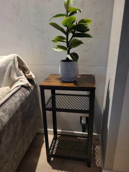 Szafka Nocna Stolik Kawowy Regał Vintage Loft Rustykalny Brąz