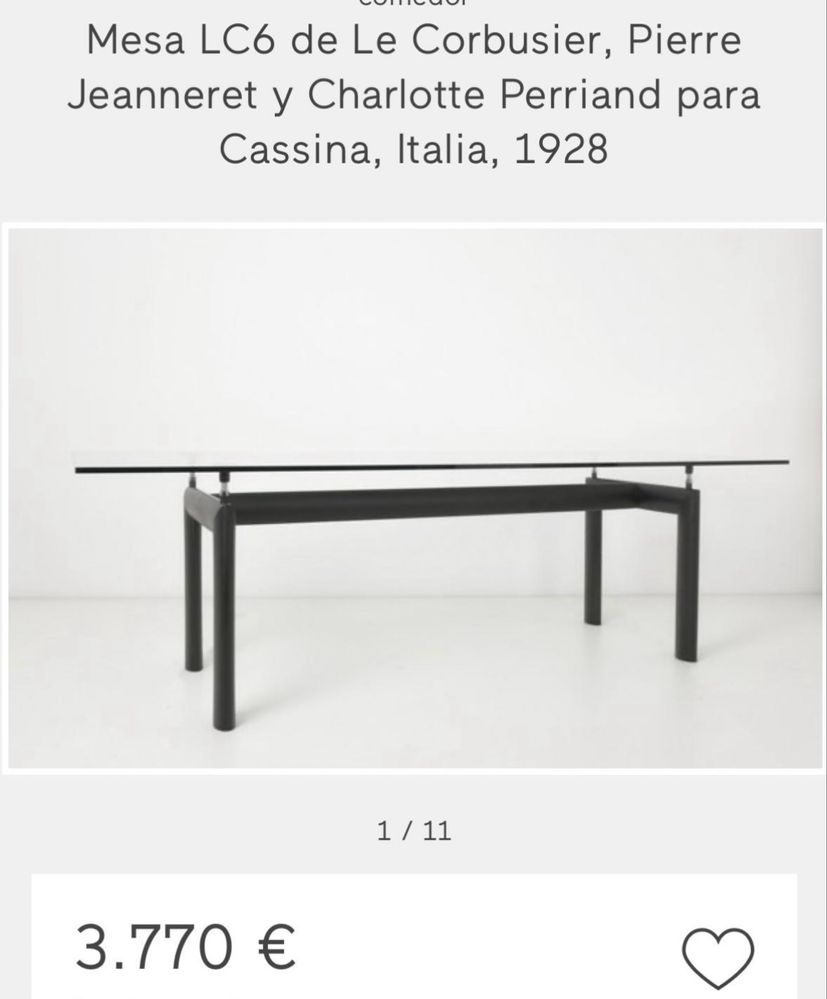 Mesa ou Secretaria Design Le Corbusier