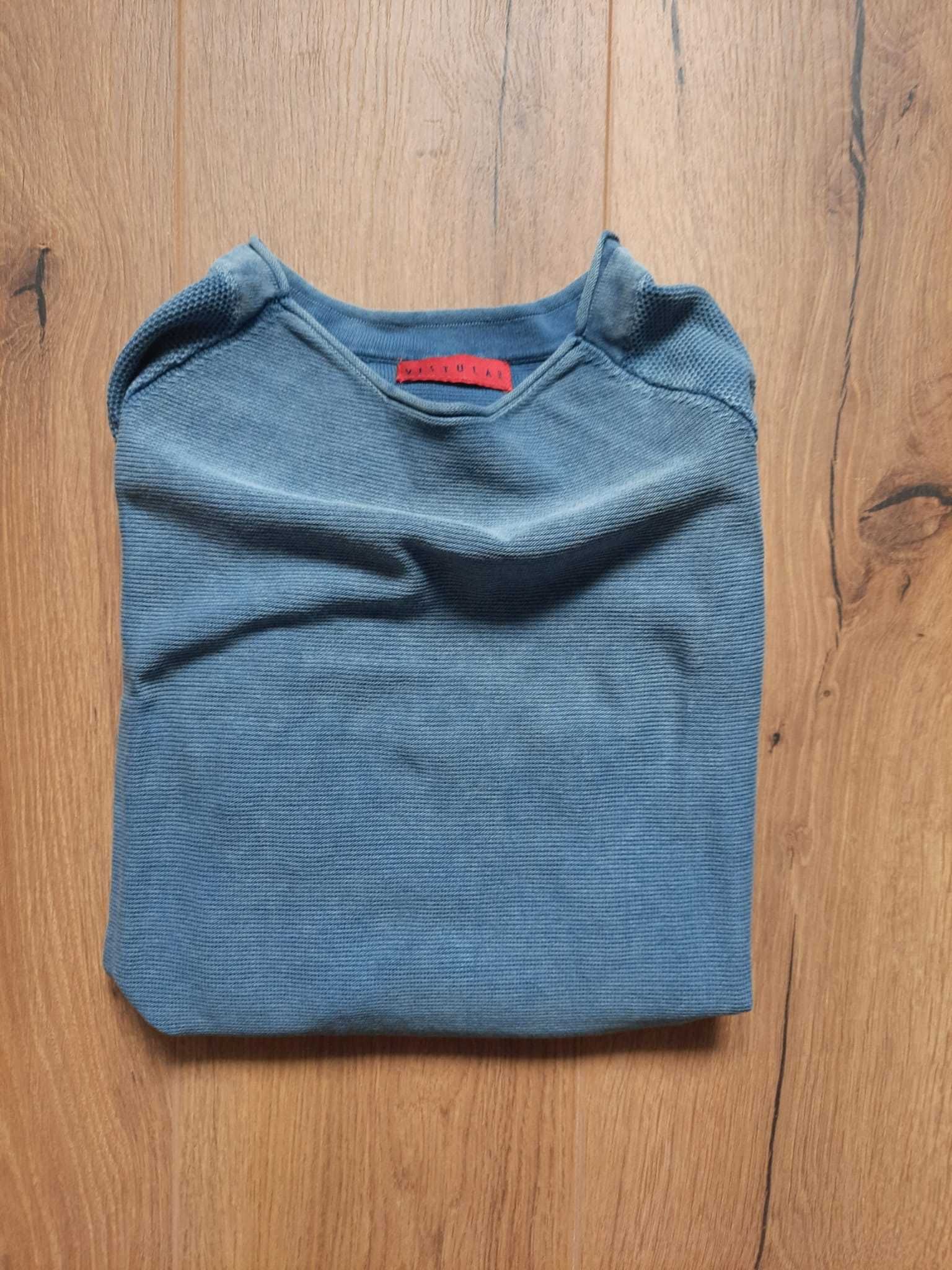 VISTULA 04. Sweter niebieski / granatowy