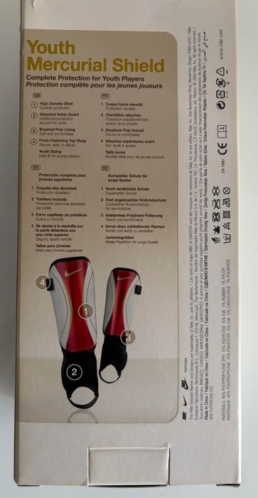 Caneleiras Nike Youth Mercurial Shield