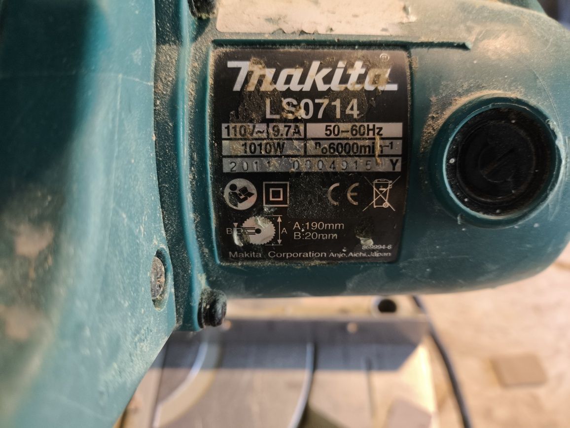 Ukośnica Makita ls0714 szlifierka mimosrodowa bo5041 transformator 110