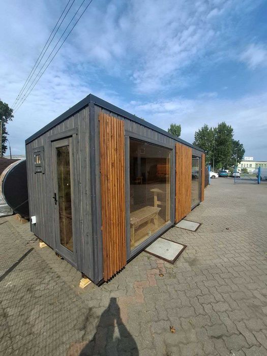 Sauna NOWOCZESNA MODERNO 6 metry Spa Ogrodowe Ocieplana