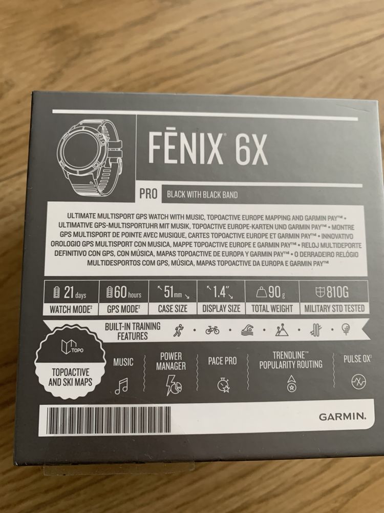 Garmin Fenix 6x PRO 2021