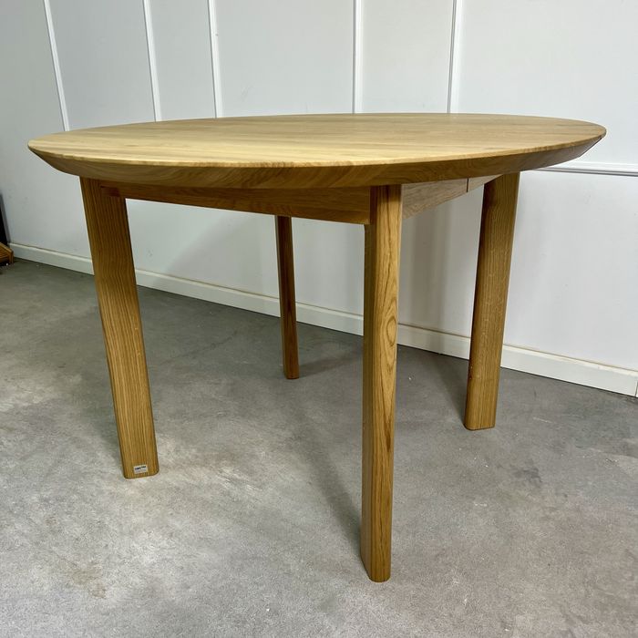 Stół okrągły, rozkładany, 100 % lity dąb