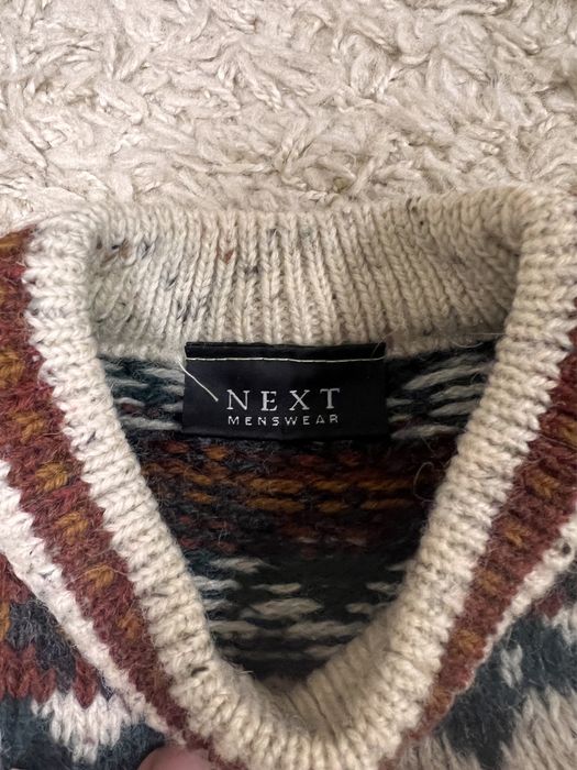 Вінтажний светр Next 100% шерсть
