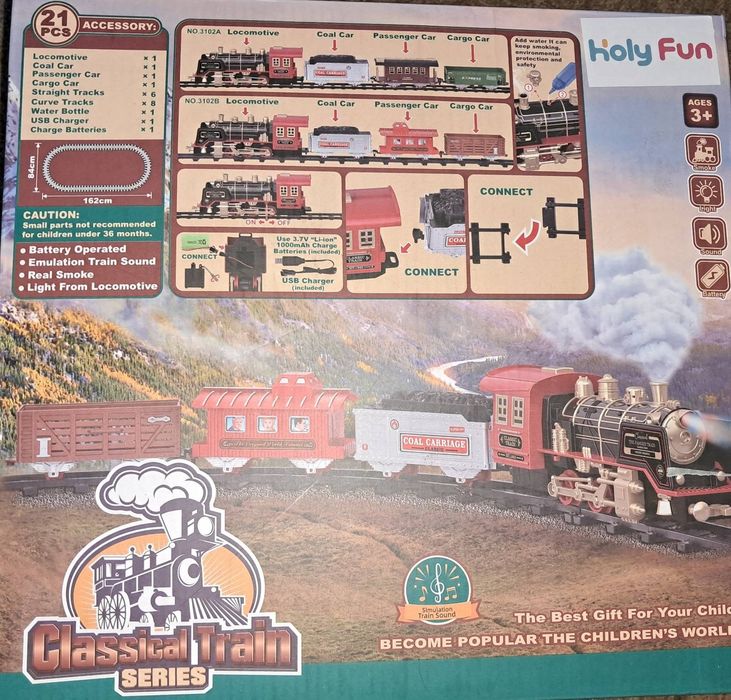 Іграшка залізниця з звуком і підсвічуванням