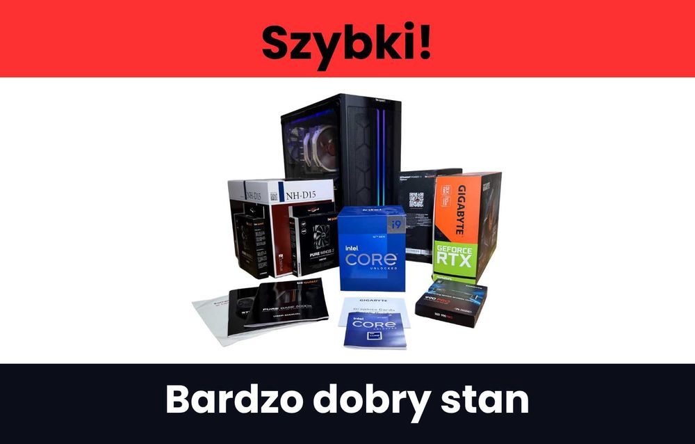 Komputer Gamingowy / Komputer Do Pracy: i9-12900K | RTX3080 | 64GB RAM