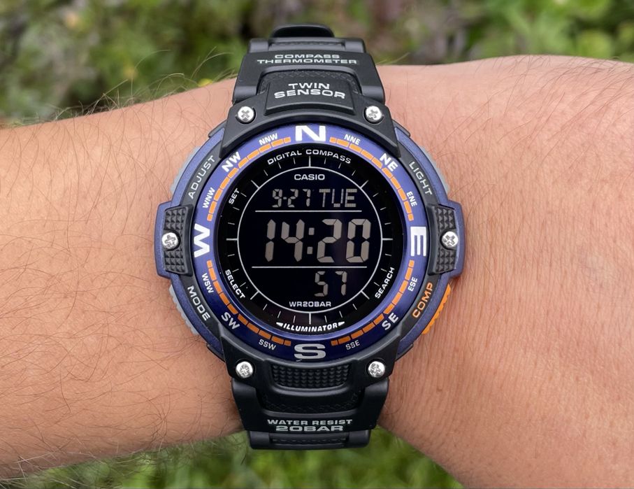 Годинник Casio SGW-100-2B новий оригінал компас термометр протрек