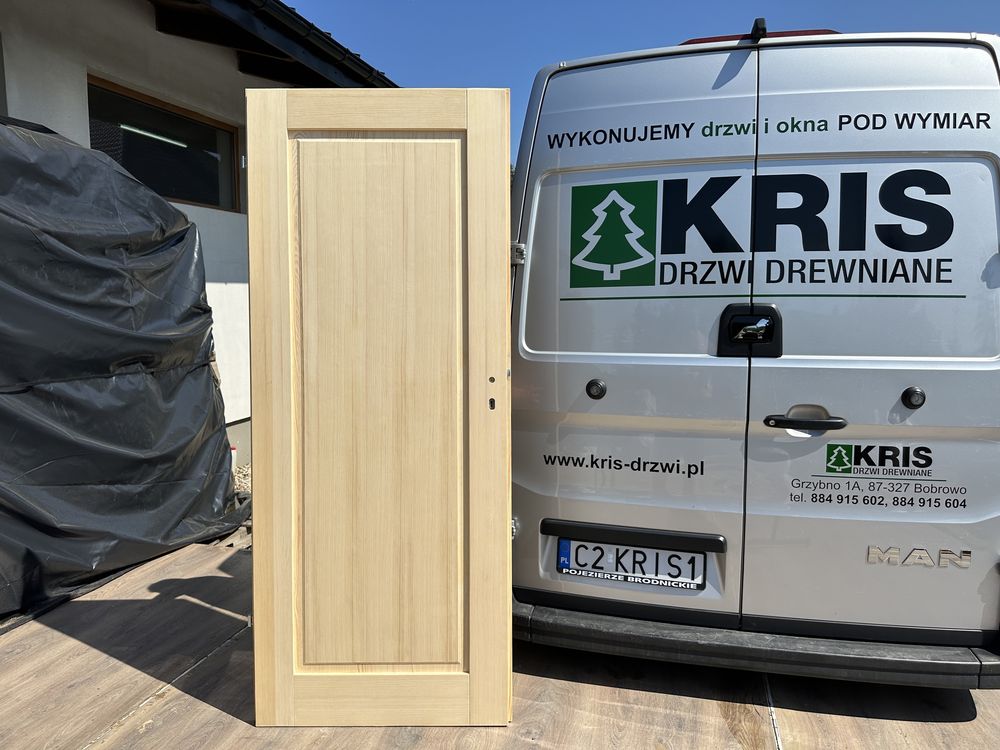 Drzwi wewnętrzne drewniane lite sosnowe 600 OFERT NA OLX