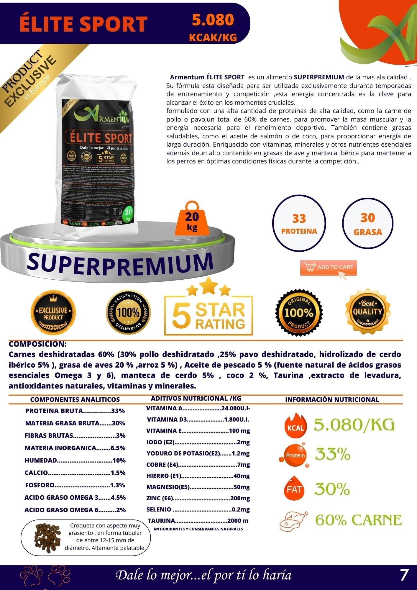 A melhor ração para cães de competição / recuperação de peso!! 20kg