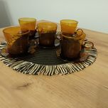 Komplet 5 sztuk filiżanek i spodków
