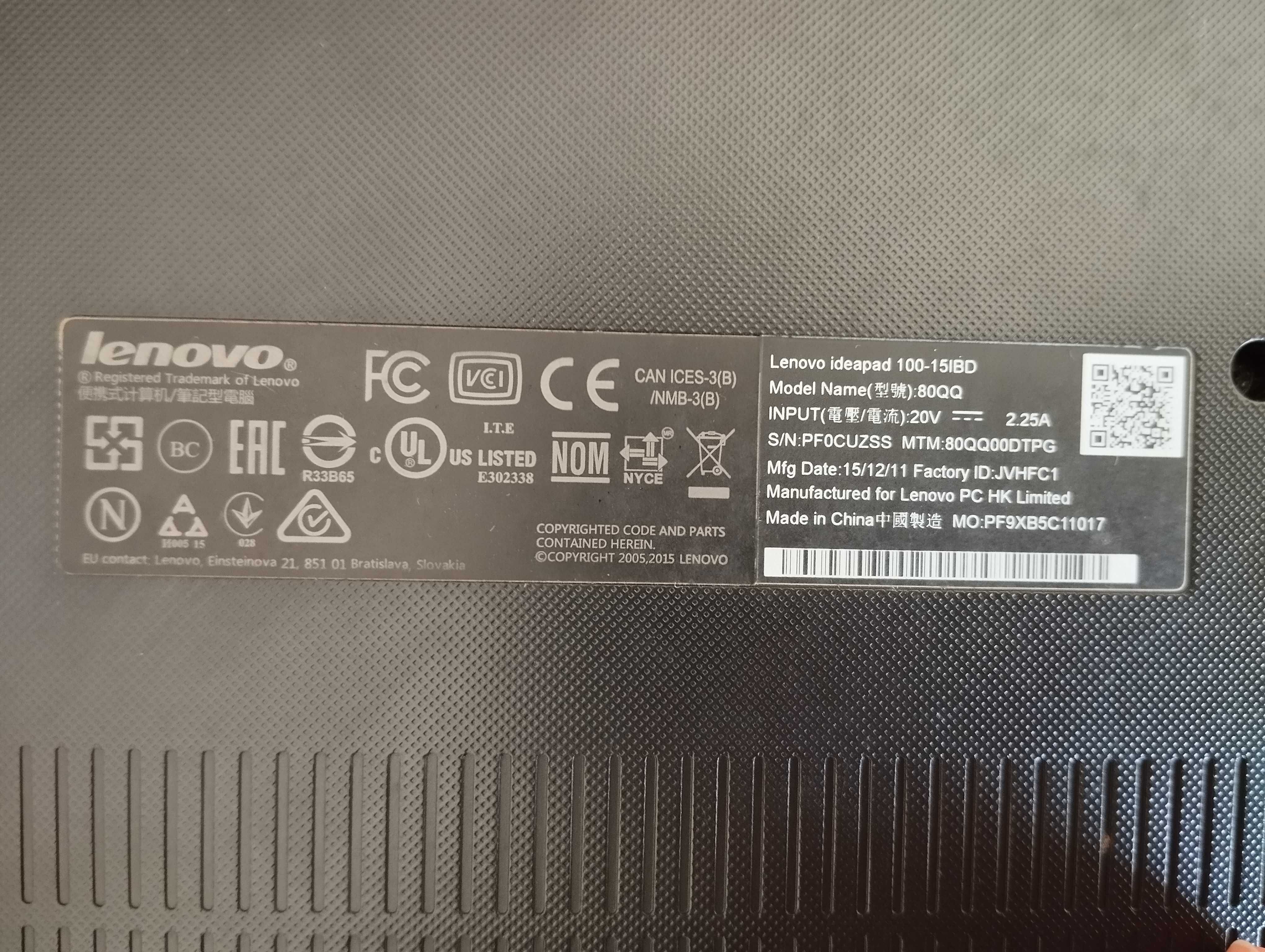 Computador Lenovo para peças