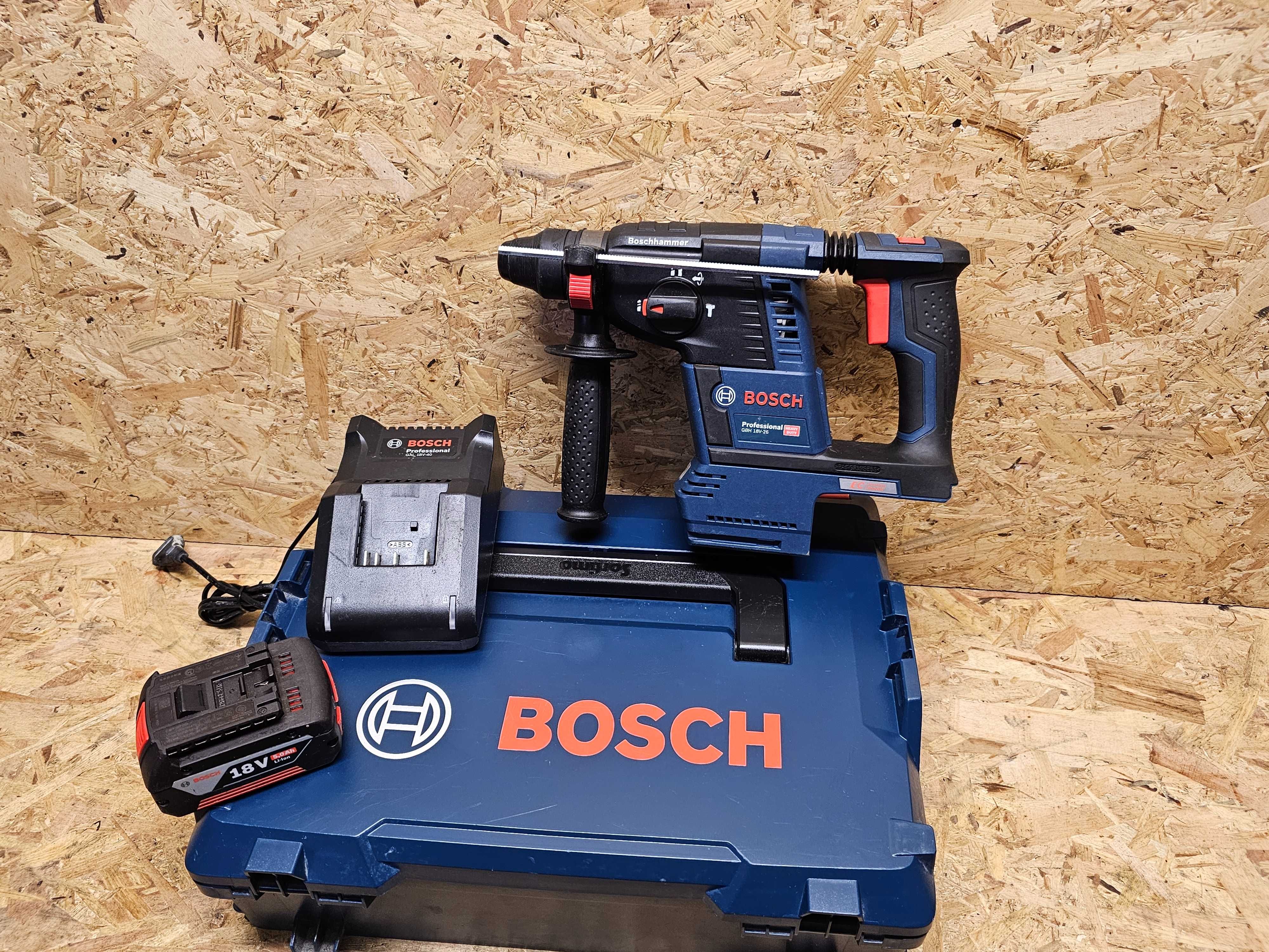 BOSCH GBH 18V-26 młotowiertarka akumulator walizka zestaw