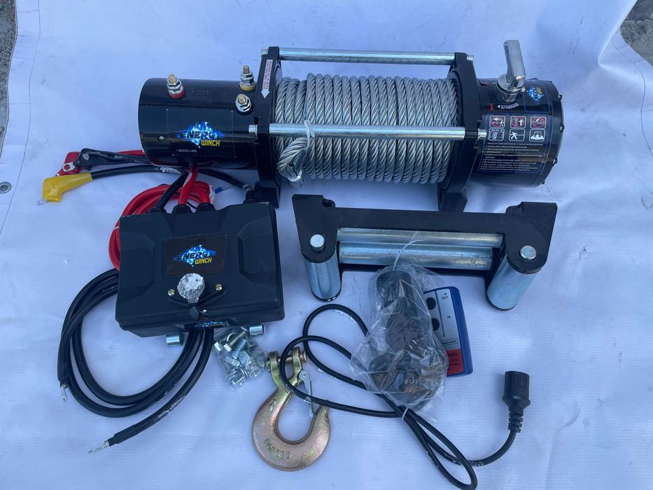 Лебідка автомобільна електрична Energy winch 12000LBS 5,5т лебедка