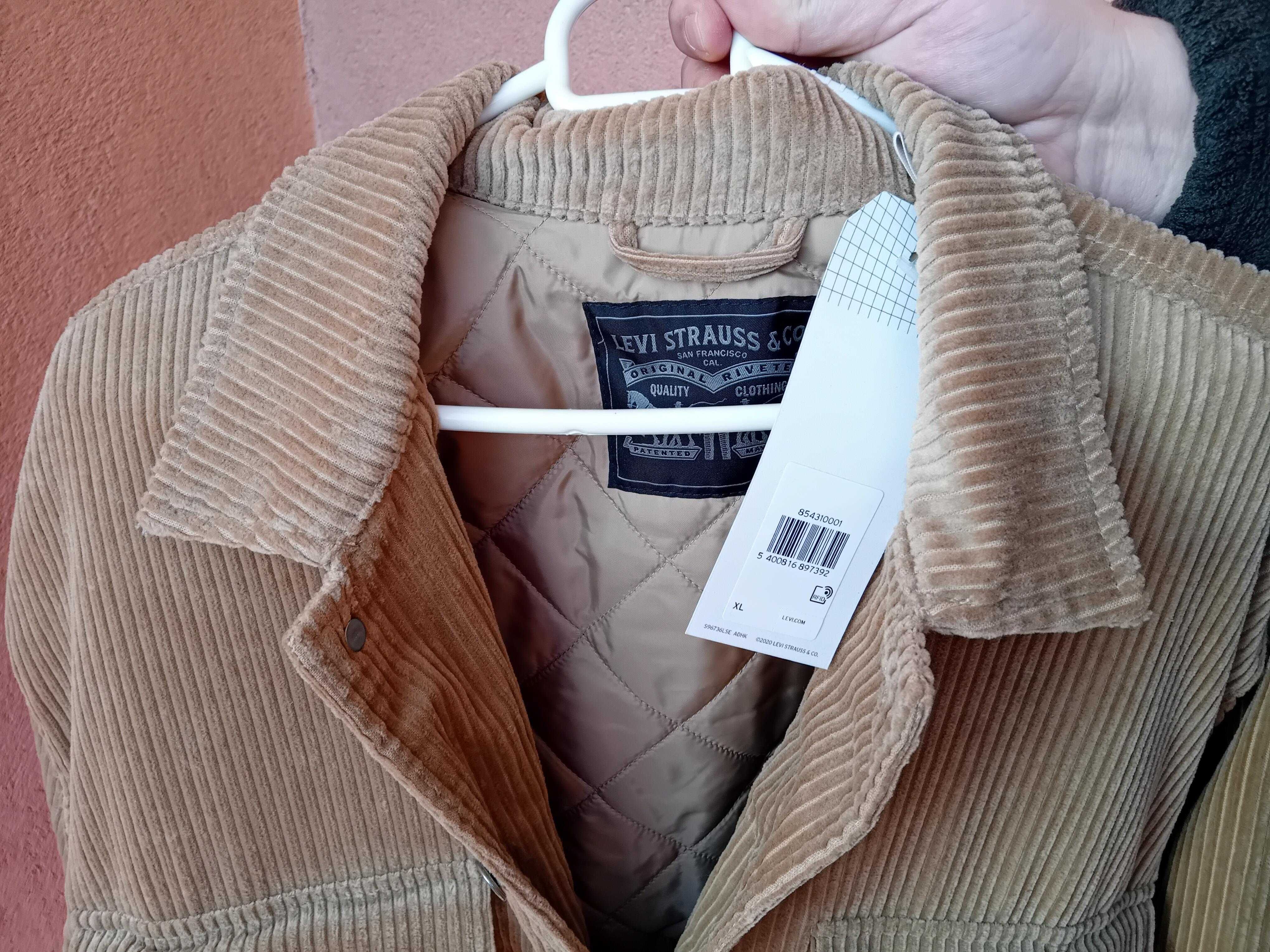 Levi's kurtka męska sztruksowa długa oversize xl jak xxl