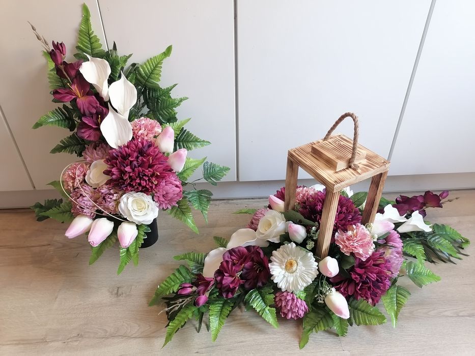 Stroik na cmentarz w lampionie