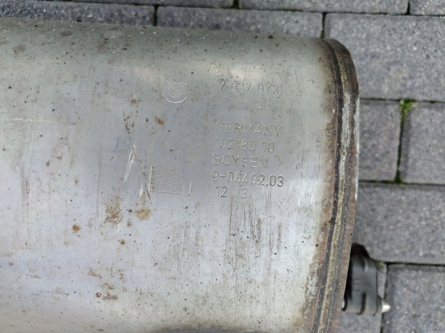 BMW 4 F32 2.0 BENZYNA UKŁAD WYDECHOWY TŁUMIK 7627073
