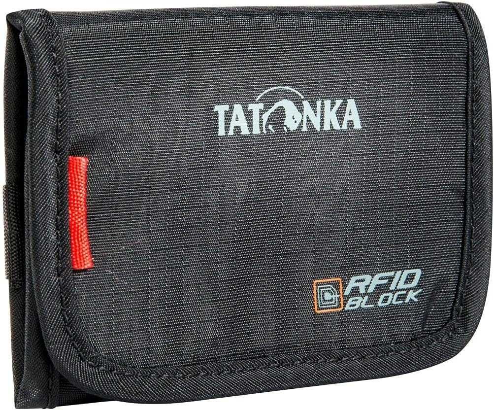 Portfel TATONKA Geldbeutel Folder RFID B Crypalloy TUV Czarny 9x12x2